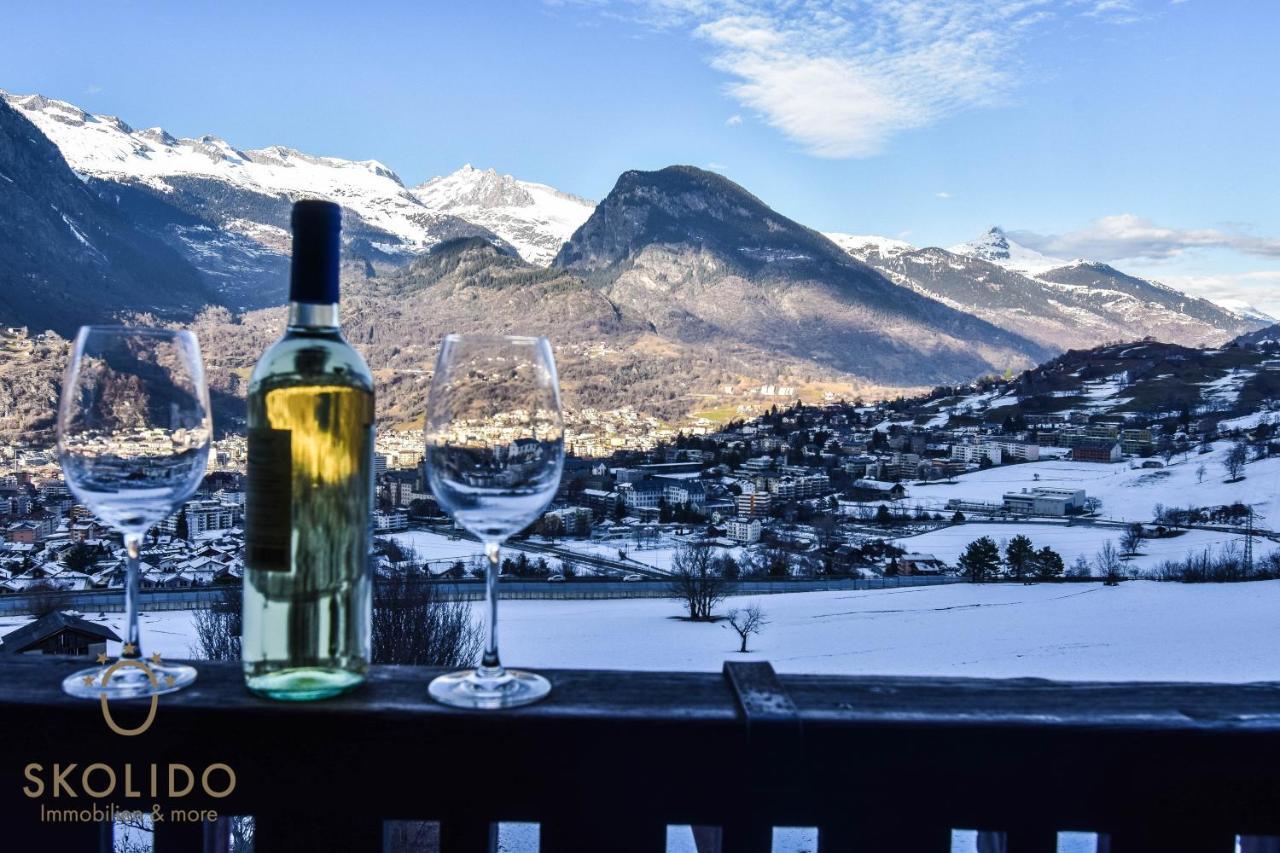 Cosy Chalet In Brig-Glis Bagian luar foto