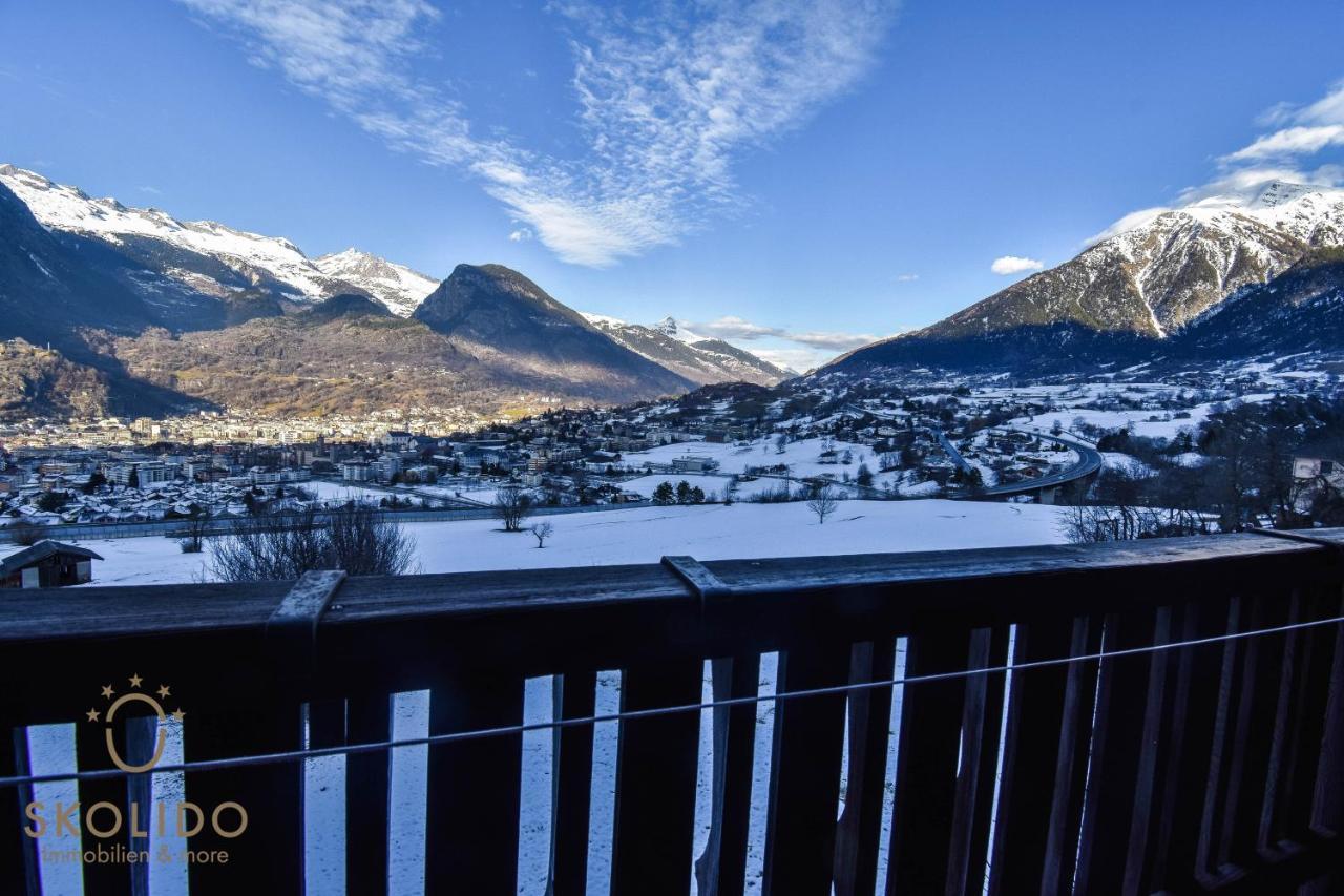 Cosy Chalet In Brig-Glis Bagian luar foto
